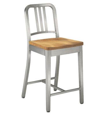 Steelio Wood Seated Stool