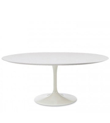 Fiberglass Oval Trumpet Dining Table