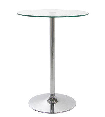 Glass Top Bar Table, counter height